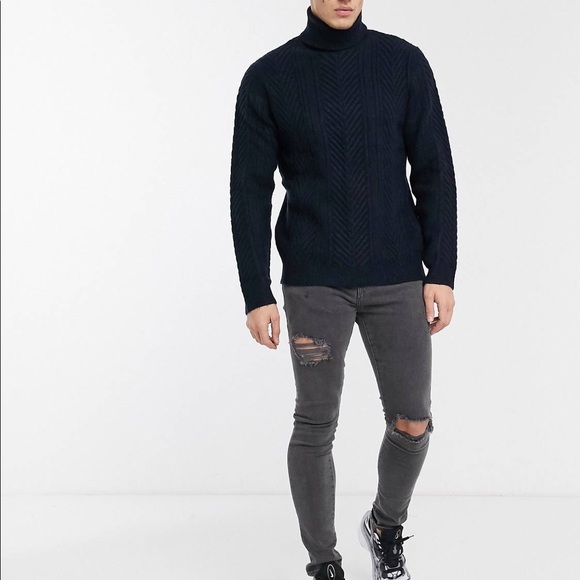 River Island Other - River Island men’s navy sweater NEVER WORN